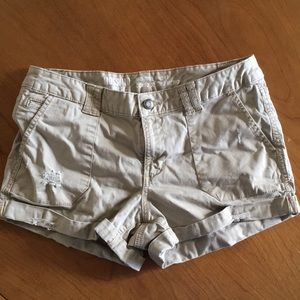 MOSSIMO Khaki Mid Rise Shorts